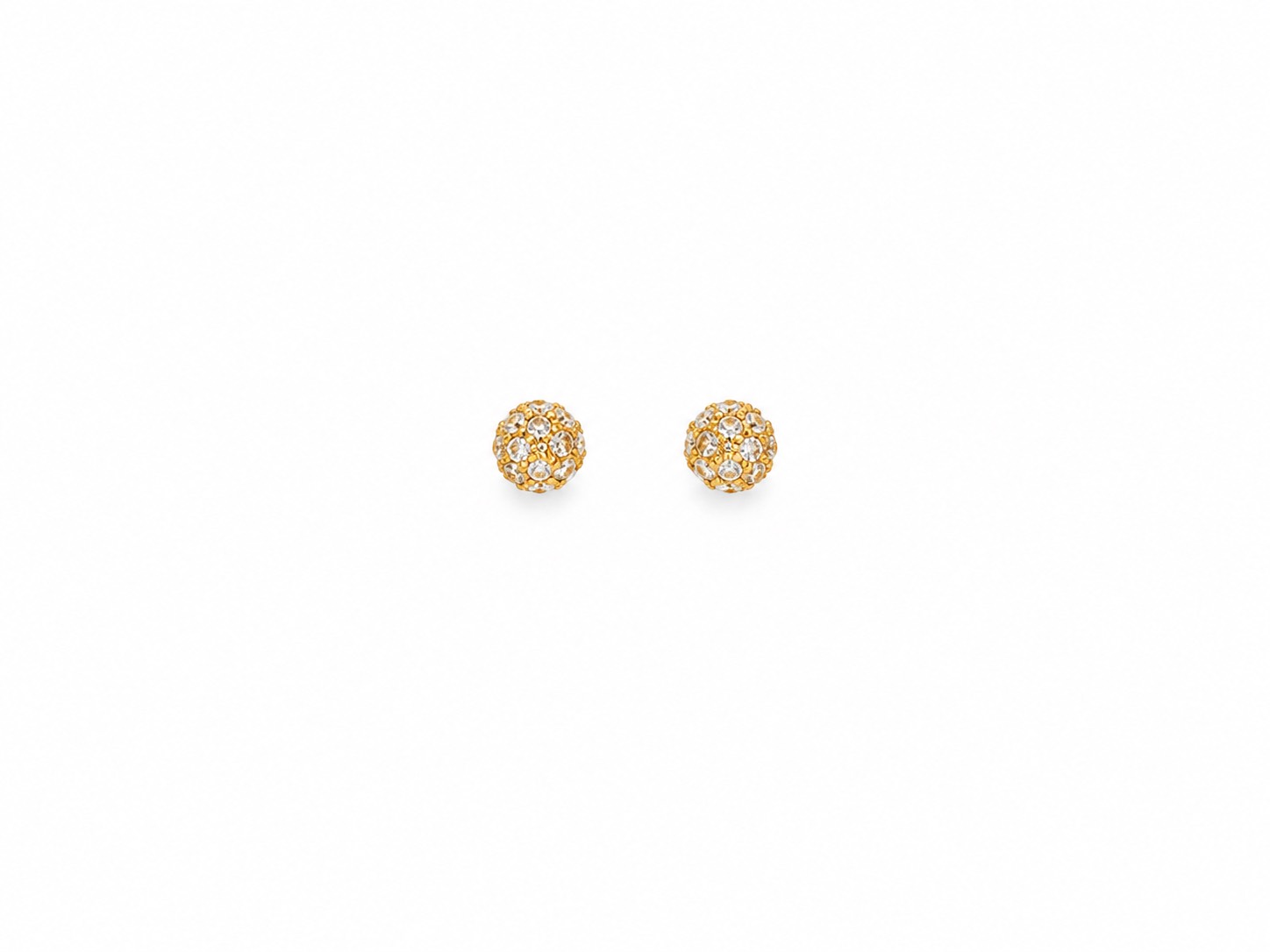 111838F3-1FFE-493C-8309-44959A1EF823.png گوشواره میخی سواروسکی طلایی - تصویر 1